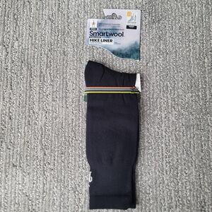 NWT Smartwool Hike Classic Edition Liner Merino Wool Blend Crew Socks Size Large